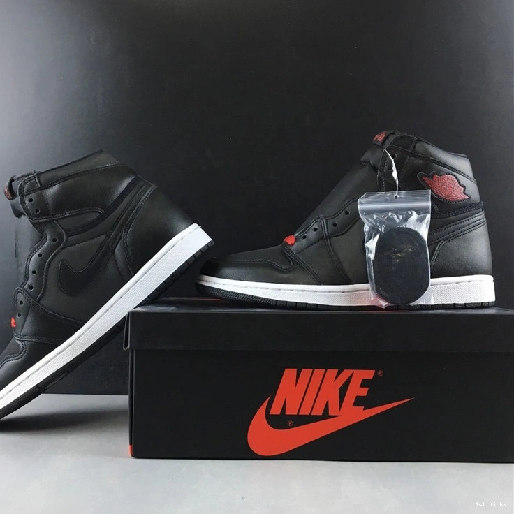 Black Black  High 1 Retro Gym Jordan 555088-060 Red 1028